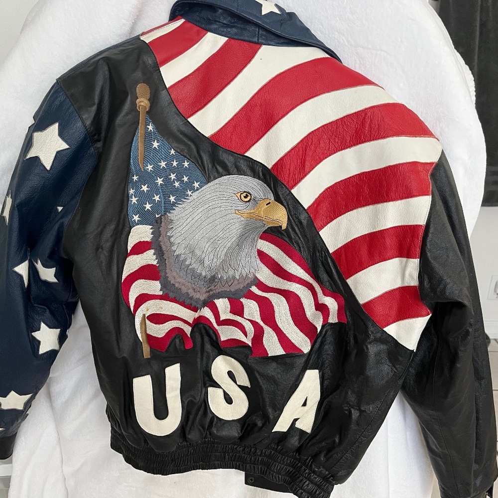USA, Leather Jacket, American Eagle